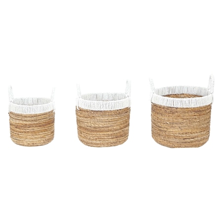 Holset Baskets, White, PK 3